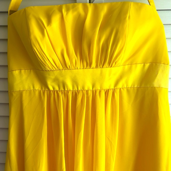 Canary Long Halter Neck Gown - Picture 1 of 7